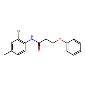 N-(2-溴-4-甲基苯基)-3-苯氧基丙酰胺 structure
