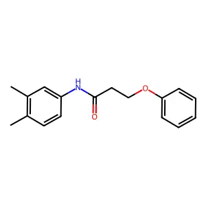 N-(3,4-dimethylphenyl)-3-phenoxypropanamide structure