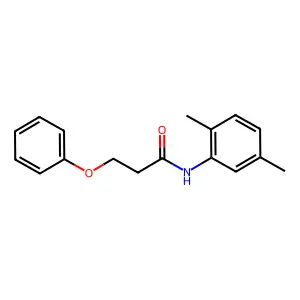 N-(2,5-dimethylphenyl)-3-phenoxypropanamide structure