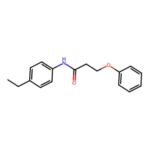 N-(4-ethylphenyl)-3-phenoxypropanamide structure