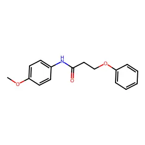 N-(4-methoxyphenyl)-3-phenoxypropanamide structure