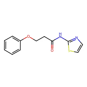 3-phenoxy-N-(1,3-thiazol-2-yl)propanamide structure