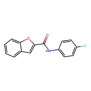 N-(4-fluorophenyl)-1-benzofuran-2-carboxamide structure