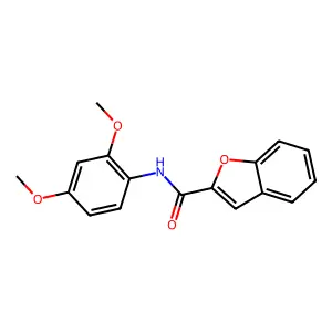 N-(2,4-dimethoxyphenyl)-1-benzofuran-2-carboxamide structure