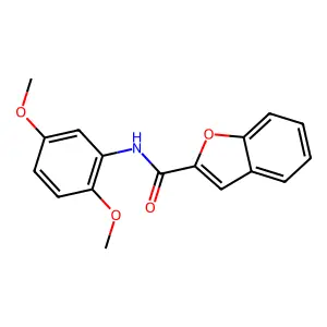 N-(2,5-dimethoxyphenyl)-1-benzofuran-2-carboxamide structure