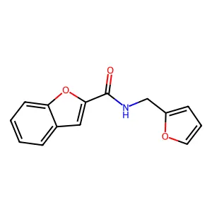 N-(2-furanylmethyl)-2-benzofurancarboxamide structure
