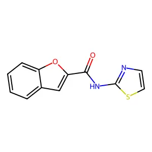 N-(1,3-thiazol-2-yl)-1-benzofuran-2-carboxamide structure