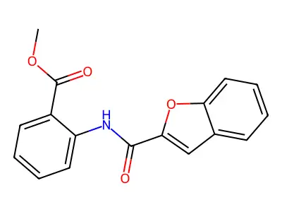 Methyl 2-[(1-benzofuran-2-ylcarbonyl)amino]benzoate structure