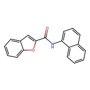 N-(naphthalen-1-yl)-1-benzofuran-2-carboxamide structure