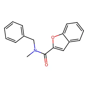 N-benzyl-N-methyl-1-benzofuran-2-carboxamide structure