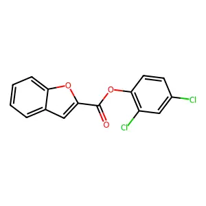 2,4-Dichlorophenyl 1-benzofuran-2-carboxylate structure