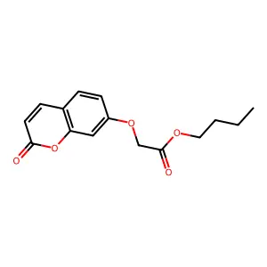 butyl [(2-oxo-2H-chromen-7-yl)oxy]acetate structure