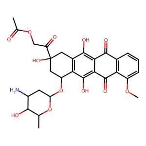 Adriamycin, 3-acetate structure