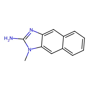 1-Methylnaphth(2,3-d)imidazol-2-amine structure