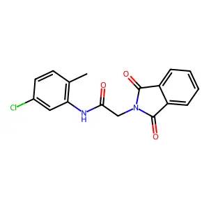 N-(5-chloro-2-methylphenyl)-2-(1,3-dioxoisoindolin-2-yl)acetamide structure