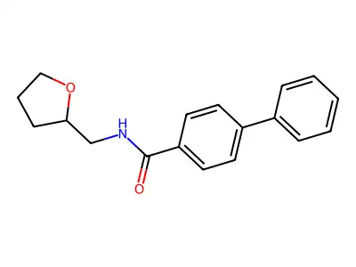 N-(oxolan-2-ylmethyl)-4-phenylbenzamide structure