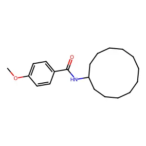 N-cyclododecyl-4-methoxybenzamide structure