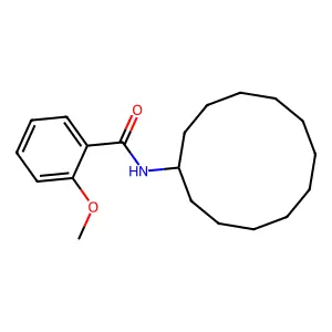 N-cyclododecyl-2-methoxybenzamide structure