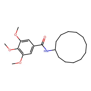 N-cyclododecyl-3,4,5-trimethoxybenzamide structure