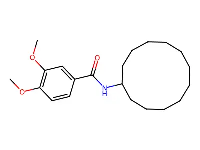 N-cyclododecyl-3,4-dimethoxybenzamide structure