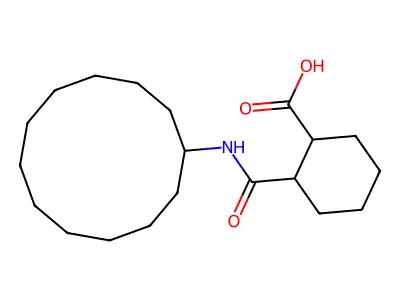 2-[(Cyclododecylamino)carbonyl]cyclohexanecarboxylic acid structure