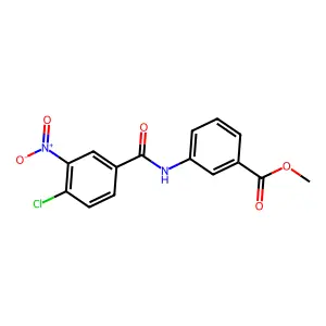 Methyl 3-[(4-chloro-3-nitrobenzoyl)amino]benzoate structure