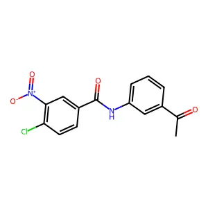 N-(3-acetylphenyl)-4-chloro-3-nitrobenzamide structure