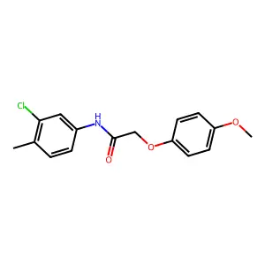 N-(3-chloro-4-methylphenyl)-2-(4-methoxyphenoxy)acetamide structure