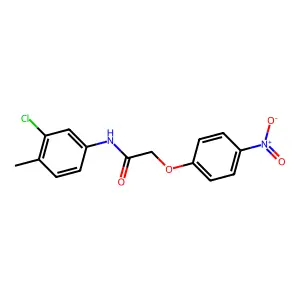 N-(3-chloro-4-methylphenyl)-2-(4-nitrophenoxy)acetamide structure
