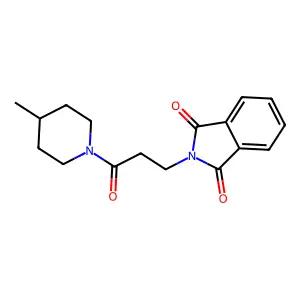 2-[3-(4-Methyl-piperidin-1-yl)-3-oxo-propyl]-isoindole-1,3-dione structure