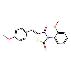 5-(4-Methoxybenzylidene)-3-(2-methoxyphenyl)-1,3-thiazolidine-2,4-dione structure