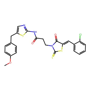 C24H20ClN3O3S3 structure