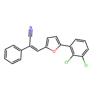 3-[5-(2,3-Dichlorophenyl)furan-2-yl]-2-phenylprop-2-enenitrile structure