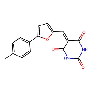 5-{[5-(4-Methylphenyl)furan-2-yl]methylidene}-1,3-diazinane-2,4,6-trione structure