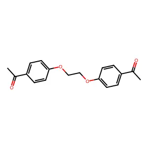 1,1'-(1,2-Ethanediylbis(oxy-4,1-phenylene))bis(ethanone) structure