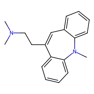 5H-Dibenz(b,f)azepine, 10-(2-(dimethylamino)ethyl)-5-methyl- structure