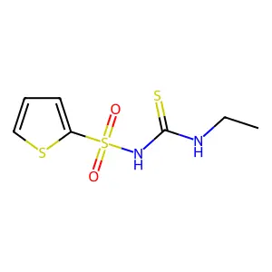 N-(ethylcarbamothioyl)thiophene-2-sulfonamide structure