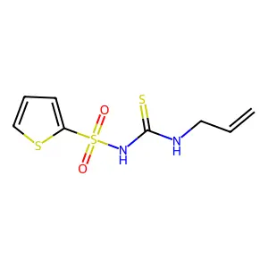 N-(allylcarbamothioyl)thiophene-2-sulfonamide structure