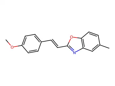 2-[2-(4-Methoxyphenyl)ethenyl]-5-methyl-1,3-benzoxazole structure