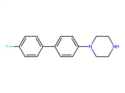 1-(4'-Fluoro-biphenyl-4-yl)-piperazine structure