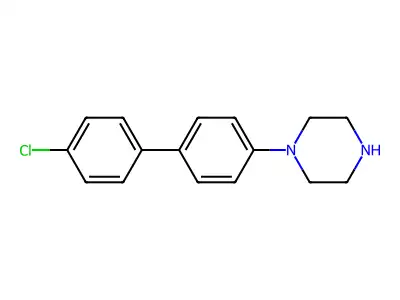 1-(4'-Chloro-[1,1'-biphenyl]-4-yl)piperazine structure