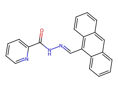 N-(anthracen-9-ylmethylideneamino)pyridine-2-carboxamide structure