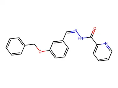 N'-{(E)-[3-(benzyloxy)phenyl]methylidene}pyridine-2-carbohydrazide structure