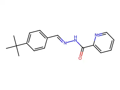 N-[(E)-(4-tert-butylphenyl)methylideneamino]pyridine-2-carboxamide structure
