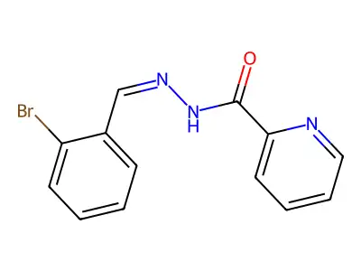 N'-[(E)-(2-bromophenyl)methylidene]pyridine-2-carbohydrazide structure