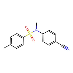N-(4-氰基苯基)-N,4-二甲基苯磺酰胺 structure
