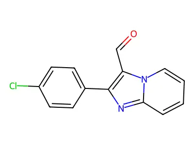 2-(4-Chlorophenyl)imidazo[1,2-a]pyridine-3-carbaldehyde structure