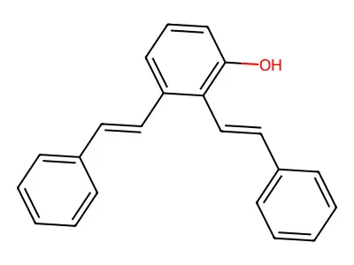 2,3-Bis(2-phenylethen-1-yl)phenol structure