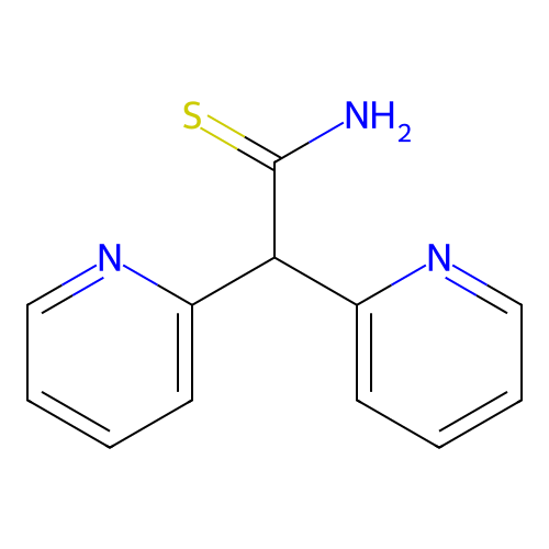 2,2-Dipyridin-2-ylethanethioamide structure