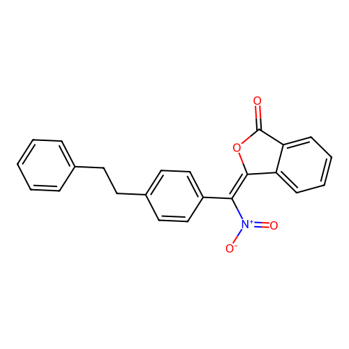 3-(nitro(4-phenethylphenyl)methylene)isobenzofuran-1(3H)-one structure
